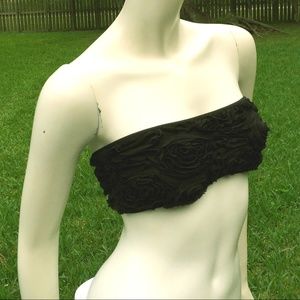 American Apparel 3D Mesh Bandeau Black Bra Medium
